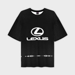 Мужская футболка оверсайз Lexus: Black Abstract