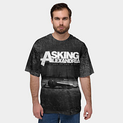 Футболка оверсайз мужская Asking Alexandria: Black Micro, цвет: 3D-принт — фото 2