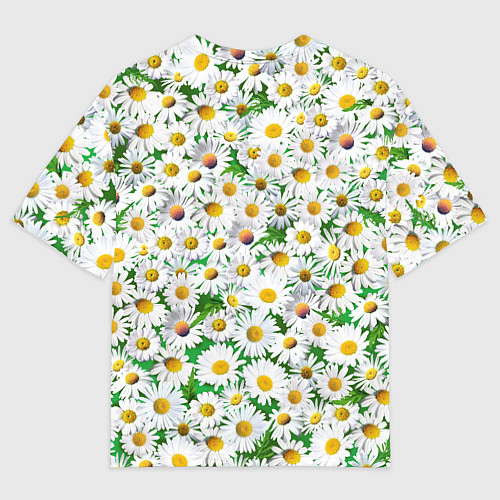 Мужская футболка оверсайз Полевые ромашки / 3D-принт – фото 2