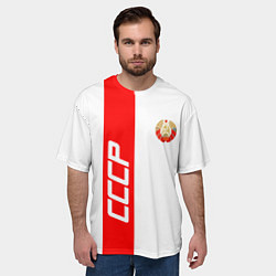 Футболка оверсайз мужская СССР: White Collection, цвет: 3D-принт — фото 2