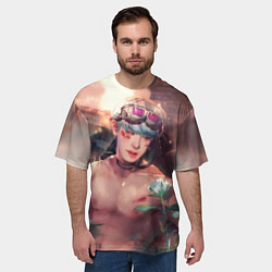 Футболка оверсайз мужская Monsta X: Wonho, цвет: 3D-принт — фото 2