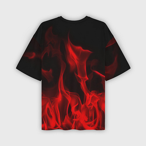 Мужская футболка оверсайз Thousand Foot Krutch: Red Flame / 3D-принт – фото 2