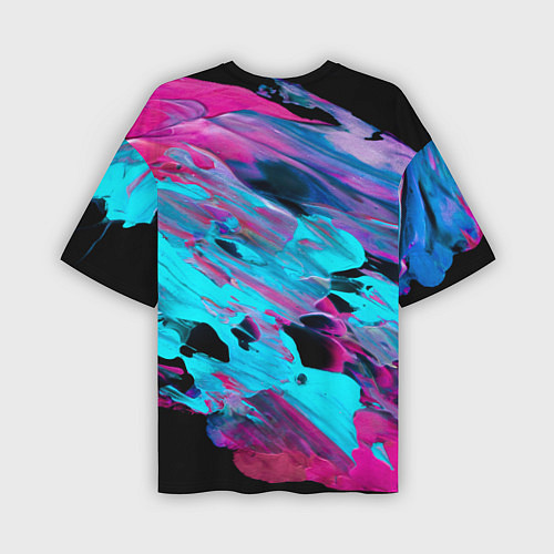 Мужская футболка оверсайз 30 STM: Neon Colours / 3D-принт – фото 2