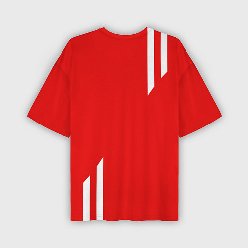 Мужская футболка оверсайз USSR: Red Sport / 3D-принт – фото 2
