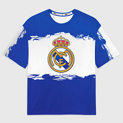 Футболка оверсайз мужская Real Madrid FC, цвет: 3D-принт