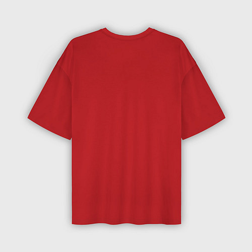 Мужская футболка оверсайз Россия: Красная машина / 3D-принт – фото 2