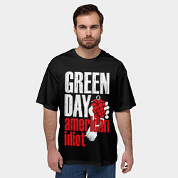 Футболка оверсайз мужская Green Day: American Idiot, цвет: 3D-принт — фото 2