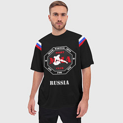 Футболка оверсайз мужская MMA Russia, цвет: 3D-принт — фото 2