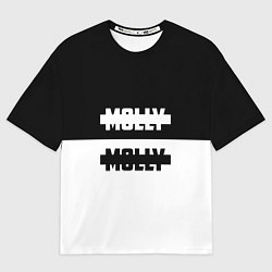 Мужская футболка оверсайз Molly: Black & White