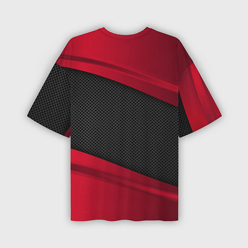 Мужская футболка оверсайз Toyota: Red Sport / 3D-принт – фото 2