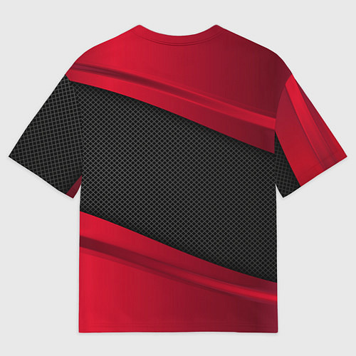 Мужская футболка оверсайз Volvo: Red Sport / 3D-принт – фото 2