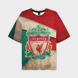 Футболка оверсайз мужская FC Liverpool: Old Style, цвет: 3D-принт