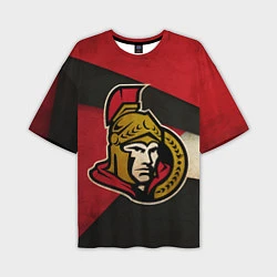Футболка оверсайз мужская HC Ottawa Senators: Old Style, цвет: 3D-принт