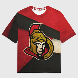 Футболка оверсайз мужская HC Ottawa Senators: Old Style, цвет: 3D-принт