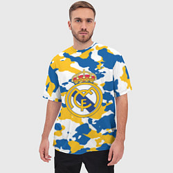 Футболка оверсайз мужская Real Madrid: Camo, цвет: 3D-принт — фото 2