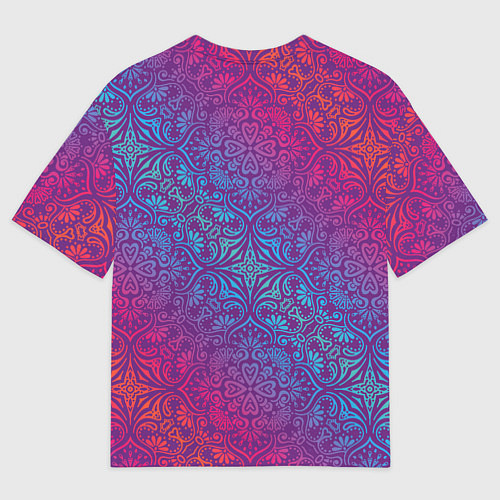 Мужская футболка оверсайз Роскошный Ом / 3D-принт – фото 2