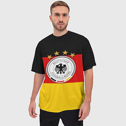 Футболка оверсайз мужская Немецкий футбол, цвет: 3D-принт — фото 2