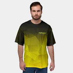 Футболка оверсайз мужская Cyberpunk 2077: Yellow Poly, цвет: 3D-принт — фото 2