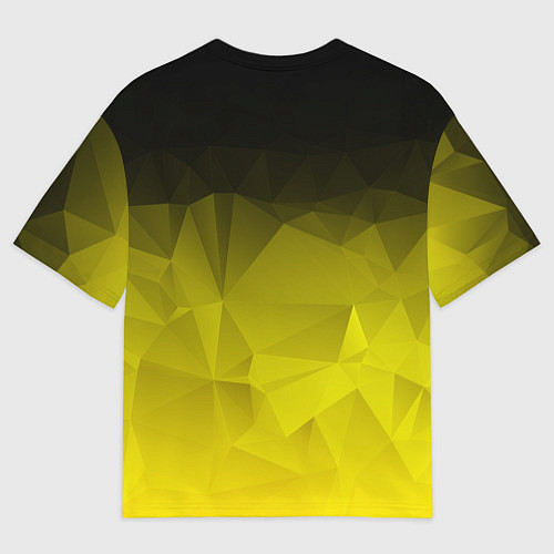 Мужская футболка оверсайз Cyberpunk 2077: Yellow Poly / 3D-принт – фото 2