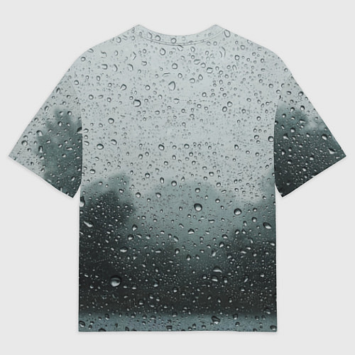 Мужская футболка оверсайз The Rain / 3D-принт – фото 2