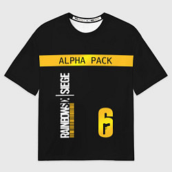 Футболка оверсайз мужская Rainbow Six Siege: Alpha Pack, цвет: 3D-принт