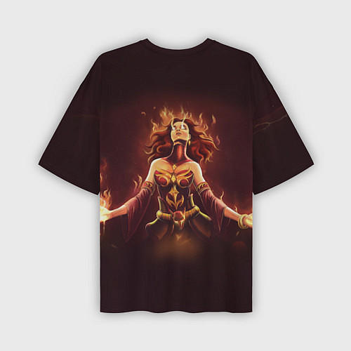 Мужская футболка оверсайз Lina: Hell Flame / 3D-принт – фото 2