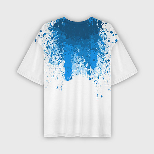 Мужская футболка оверсайз Android Blood: White / 3D-принт – фото 2