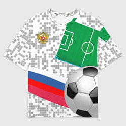 Футболка оверсайз мужская Русский футбол, цвет: 3D-принт
