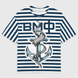 Мужская футболка оверсайз Якорь ВМФ