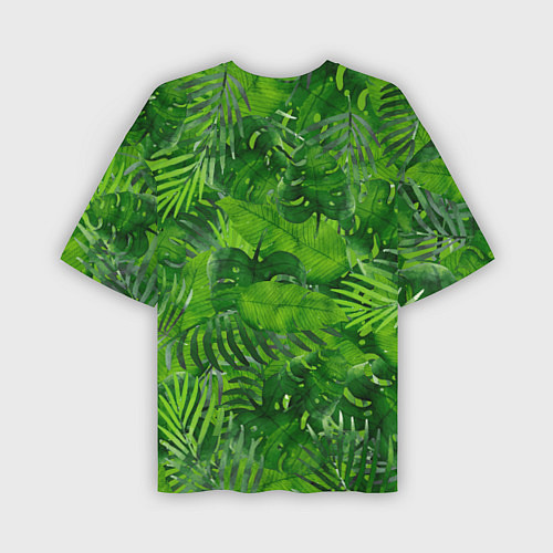 Мужская футболка оверсайз Тропический лес / 3D-принт – фото 2
