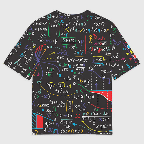 Мужская футболка оверсайз Math / 3D-принт – фото 2