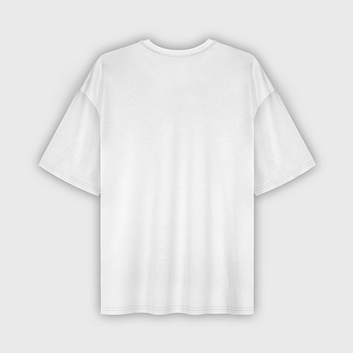 Мужская футболка оверсайз Marshmallow: White Only / 3D-принт – фото 2