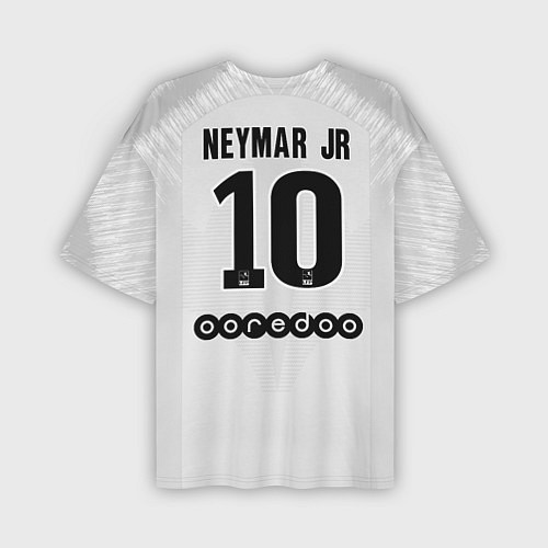 Мужская футболка оверсайз Neymar away 18-19 / 3D-принт – фото 2