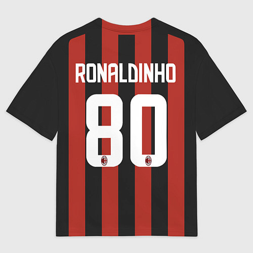 Мужская футболка оверсайз AC Milan: Ronaldo Retro / 3D-принт – фото 2