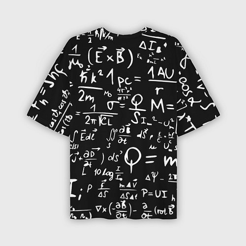 Мужская футболка оверсайз E=mc2: Black Style / 3D-принт – фото 2