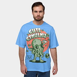 Футболка оверсайз мужская Cute Cthulhu, цвет: 3D-принт — фото 2