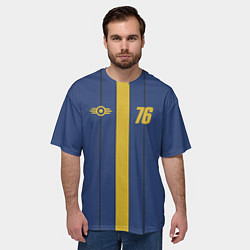 Футболка оверсайз мужская Fallout: Vault 76, цвет: 3D-принт — фото 2