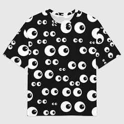 Мужская футболка оверсайз Глазастый