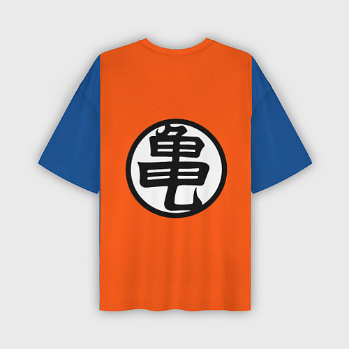 Мужская футболка оверсайз DBZ: Kame Senin Kanji Emblem / 3D-принт – фото 2