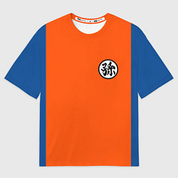 Мужская футболка оверсайз DBZ: Goku Kanji Emblem