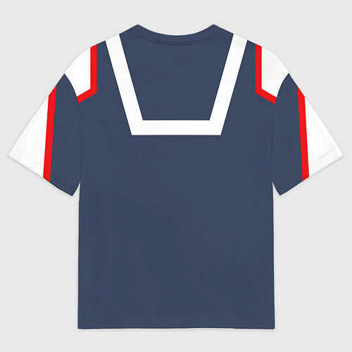 Мужская футболка оверсайз MHA U A SCHOOL / 3D-принт – фото 2