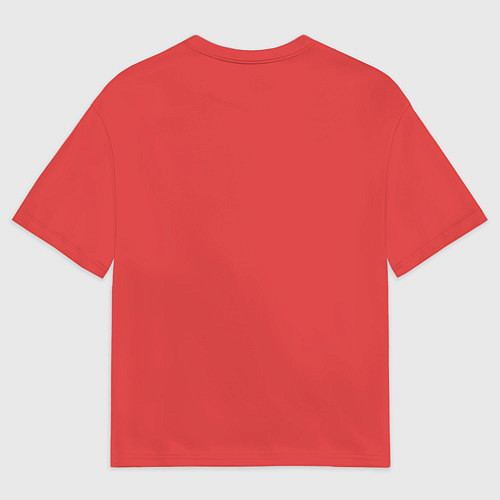 Мужская футболка оверсайз Красная панда с кисточкой / 3D-принт – фото 2