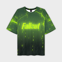 Мужская футболка оверсайз Fallout: Radiation Storm