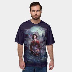 Футболка оверсайз мужская Ahri the Nine-Tailed Fox, цвет: 3D-принт — фото 2