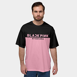 Футболка оверсайз мужская Black Pink: In Your Area, цвет: 3D-принт — фото 2