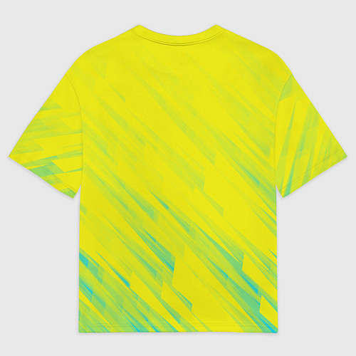 Мужская футболка оверсайз Cyberpunk 2077: Yellow / 3D-принт – фото 2