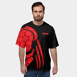 Футболка оверсайз мужская Predator: Red Light, цвет: 3D-принт — фото 2