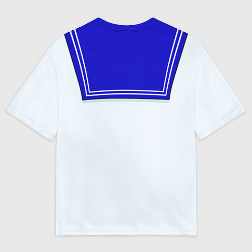 Мужская футболка оверсайз Девочка-матроска / 3D-принт – фото 2