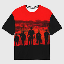 Мужская футболка оверсайз RDR 2: Sunset