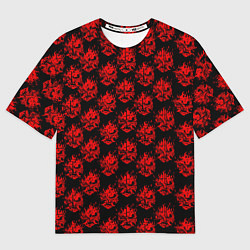 Мужская футболка оверсайз Cyberpunk 2077: Samurai Pattern